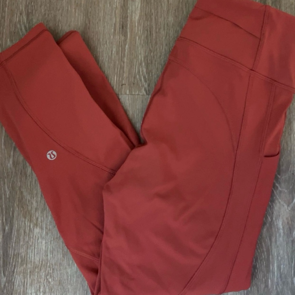 Lululemon burnt orange leggings